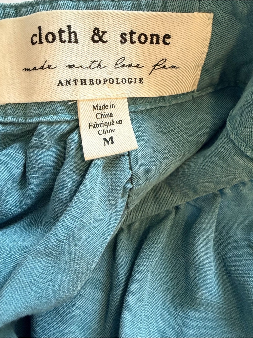 CLOTH & STONE Sleeveless Blue-Green Top, Medium - Picture 4 of 7